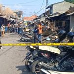 Tim Inafis Polres Majalengka Lakukan Olah TKP Kebakaran di Pasar Cigasong