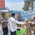 Polres Ciamis Bantu Bikin Sumur Bor Atasi Krisis Air Bersih