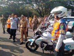Pemkab Bandung Apel Gelar Pasukan Pengamanan Lalulintas dan Angkutan Lebaran 2024