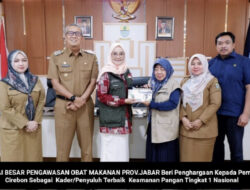BB POM Bandung,  Beri Penghargaan Kota Cirebon Terbaik 1 “Keamanan Pangan Tingkat Nasional”