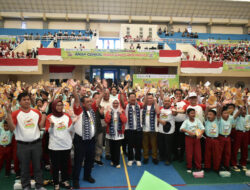 Bapangan Launching Program Genius di GOR Biduk Kajang Kayuagung