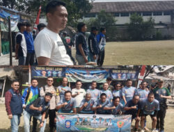 Dedi Jumhana, Saksikan Turnamen Sepak Bola Antar Linmas Desa se- Kec.Ciparay