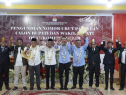 KPU OKI Tetapkan Nomor Urut Paslon Bupati dan Wakil Bupati 2024