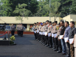 Wakapolres Cianjur Pimpin Apel Kesiapan Pengamanan Pelantikan Presiden-Wapres RI Terpilih