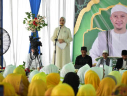 Ketua TP PKK OKI Hadiri Tabligh Akbar dan Wisuda Alqur’an Jelang Ramadhan