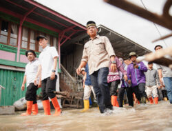 Bupati dan Wabup OKI Tancap Gas Tinjau Warga Terdampak Banjir