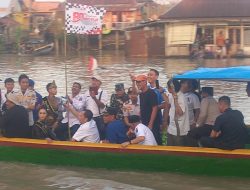 Meriah! Bupati Muchendi Hadiri Lomba Kebut Perahu di Pedamaran