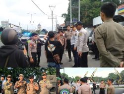 Bersama Dengan Dishub dan TNI-POLRI, Satpol PP Kabupaten Bandung Tertibkan Parkir Liar