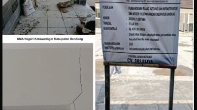 USB SMAN 1 Kutawaringin Bermasalah, Komisi V DPRD Jabar Soroti Kualitas Konstruksi