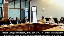 RDP DPRD dan DPUTR Kabupaten Cirebon Bahas Klarifikasi Anggaran Betonisasi Jalan 2026