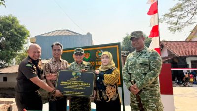 Wawali Resmikan Jembatan Armco Sungai Sijarak ,Wujud Sinergitas TNI dan Masyarakat