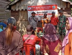Program Zero Fire PT BMH, 245 KK di Desa Riding OKI Terima Bantuan Sembako